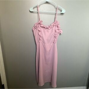 NWT Le Lis Women’s Blush Ruffle Dress